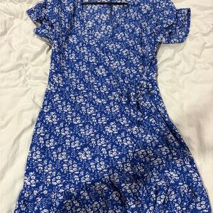 Floral Blue Dress
